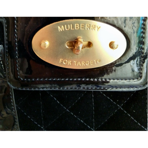 Mulberry for Target Bags Mulberry Bag Fortarget Black Patent Velvet